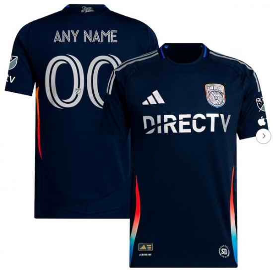 Mens San Diego FC adidas Navy 2025 State of Flow Authentic Custom Jersey